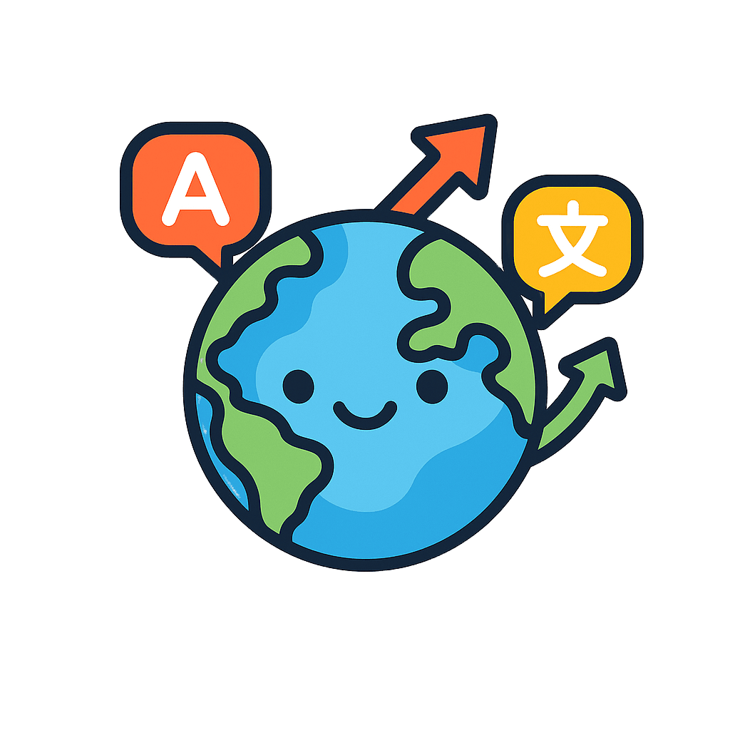 Cute localization illustration